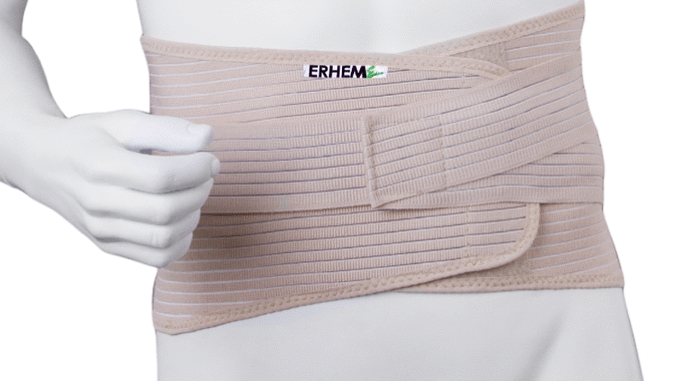 Pas krzyżowo/lędźwiowy niski beżowy